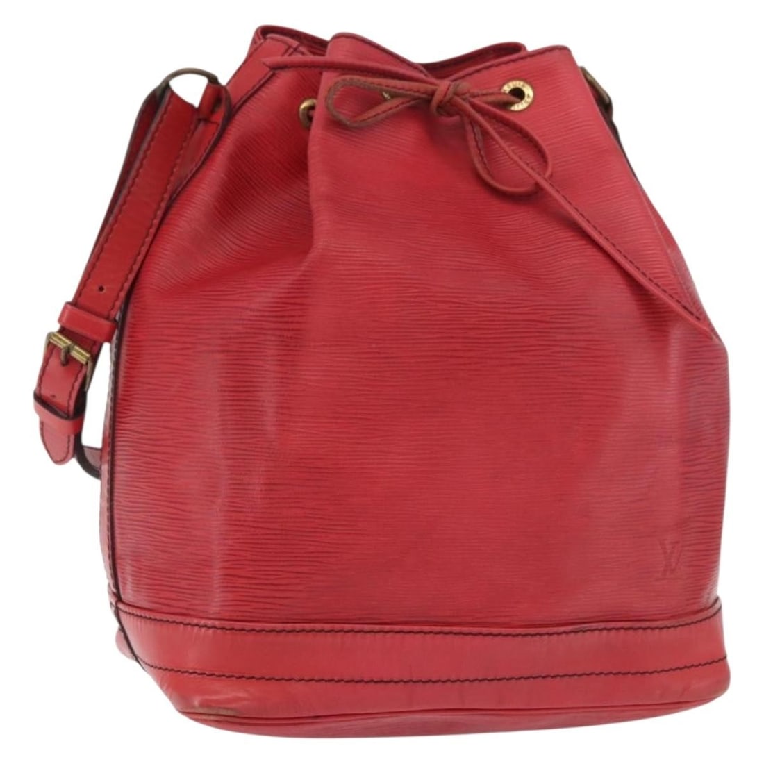 Louis Vuitton Noe Epi Leather Red Shoulder Bag M44007 Dust Bag: Louis Vuitton Noe Epi Leather Red Shoulder Bag M44007 Dust Bag This Louis Vuitton Epi Noe shoulder bag features a striking red Epi leather exterior and is crafted in France. The bag is designed for wo