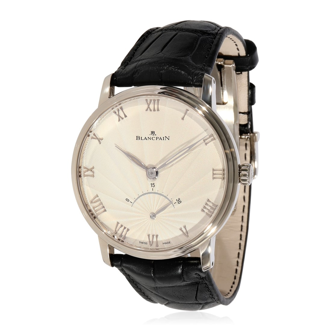 Blancpain 6653-1542-55b Villeret Ultraplate 18K White Gold Mens Watch (1 of 5)