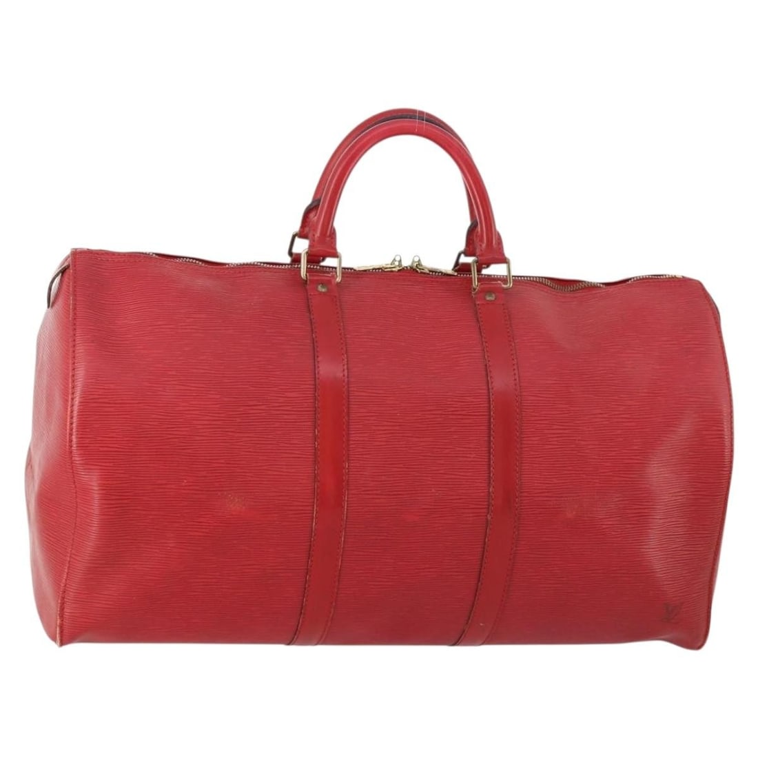 Louis Vuitton M42967 Keepall 50 Red Epi Leather Boston Bag: Louis Vuitton M42967 Keepall 50 Red Epi Leather Boston Bag Louis Vuitton Keepall 50 Boston bag in red Epi leather. This women's bag was made in France and includes only the item shown; the original bo