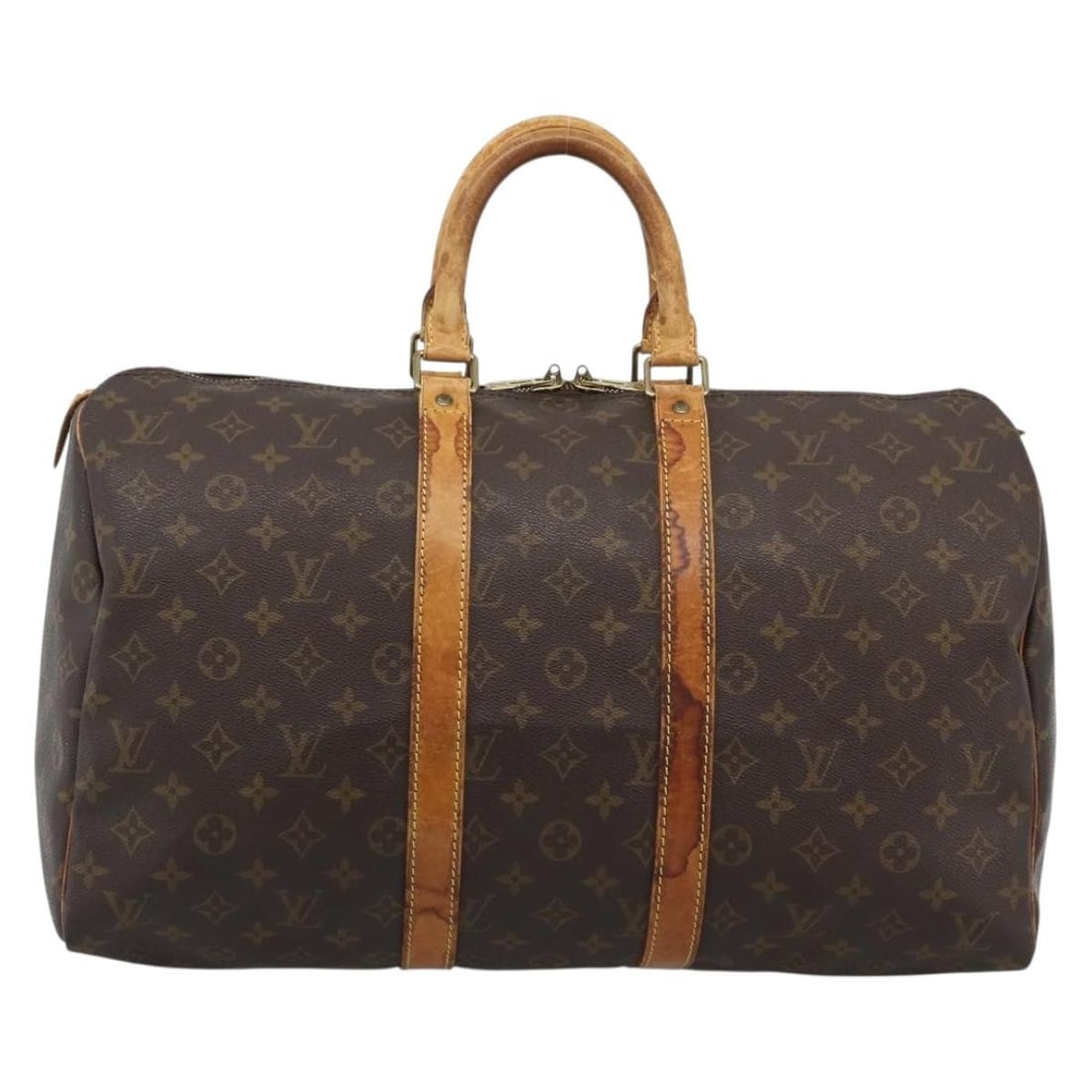 Louis Vuitton M41426 Keepall 50 Monogram Canvas Boston Bag: Louis Vuitton M41426 Keepall 50 Monogram Canvas Boston Bag Louis Vuitton Keepall 50 Boston Bag in Monogram Canvas, made in France. This women's bag is identified by product number M41426 and comes in 