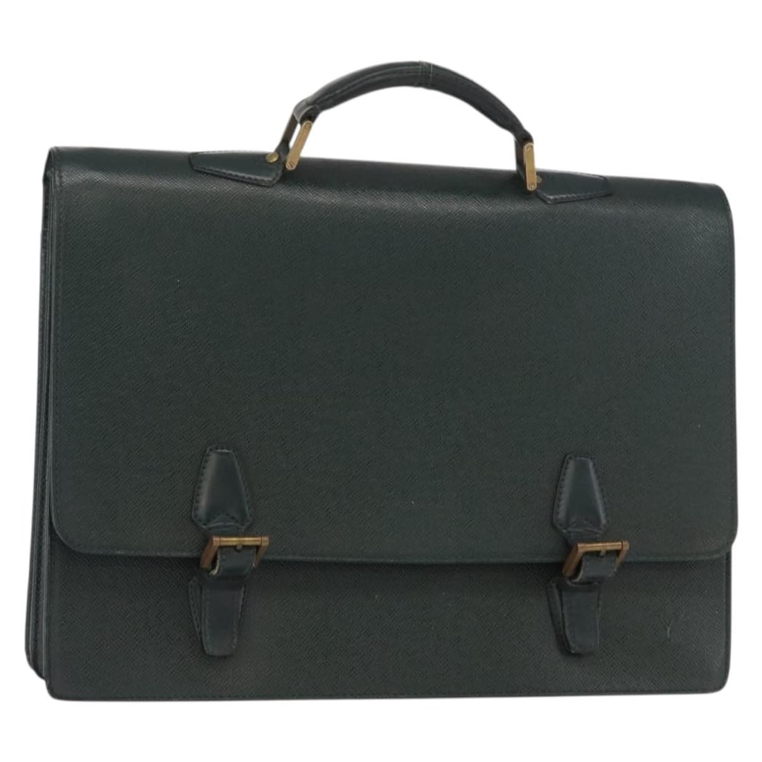 Louis Vuitton Taiga Epicea Tashkent M30084 French Business Leather Bag: Louis Vuitton Taiga Epicea Tashkent M30084 French Business Leather Bag This is a Louis Vuitton Taiga Tashkent business bag in the Epicea color, crafted from Taiga leather. The bag features a structure