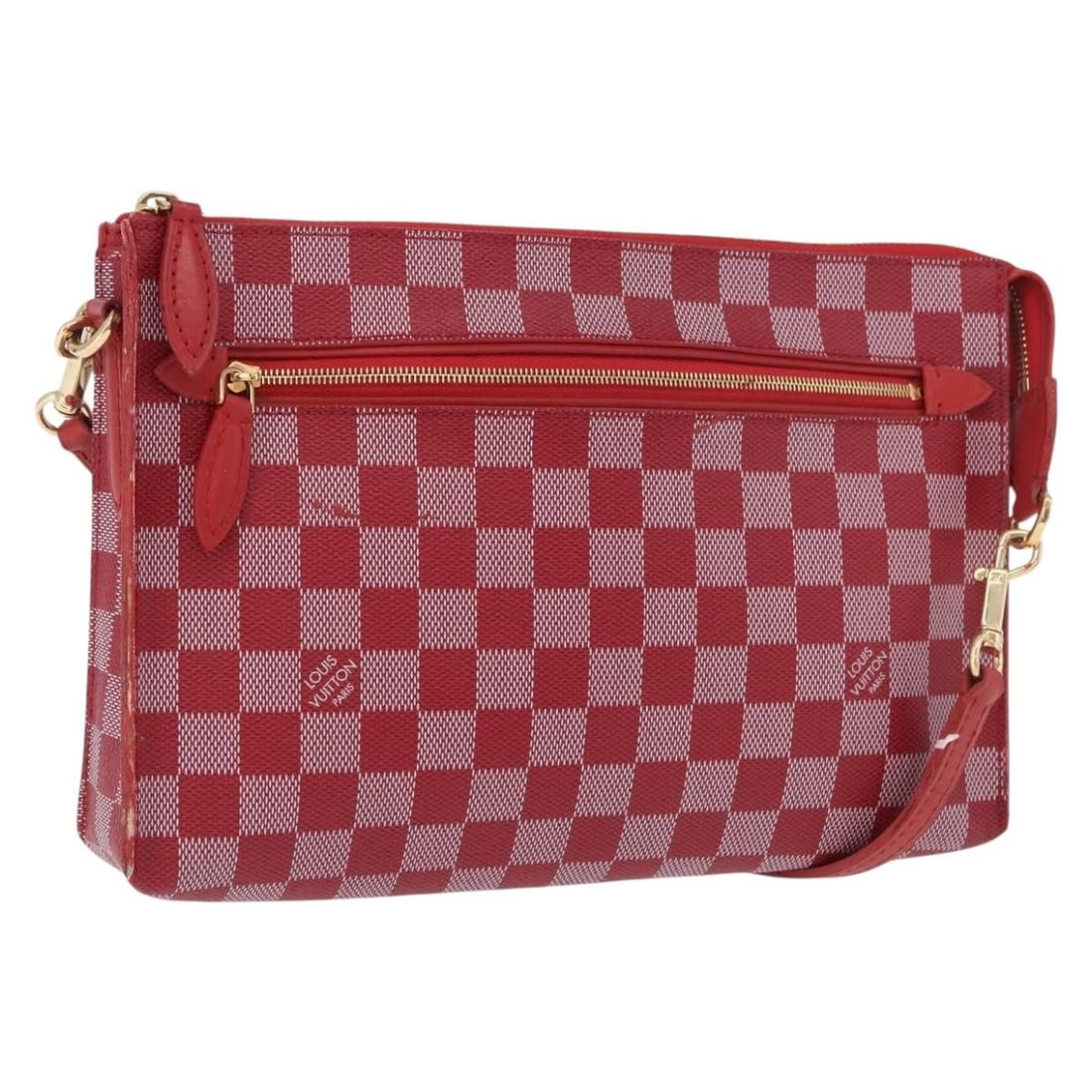 Louis Vuitton N41306 Damier Color Canvas Clutch Bag Carmine (1 of 18)