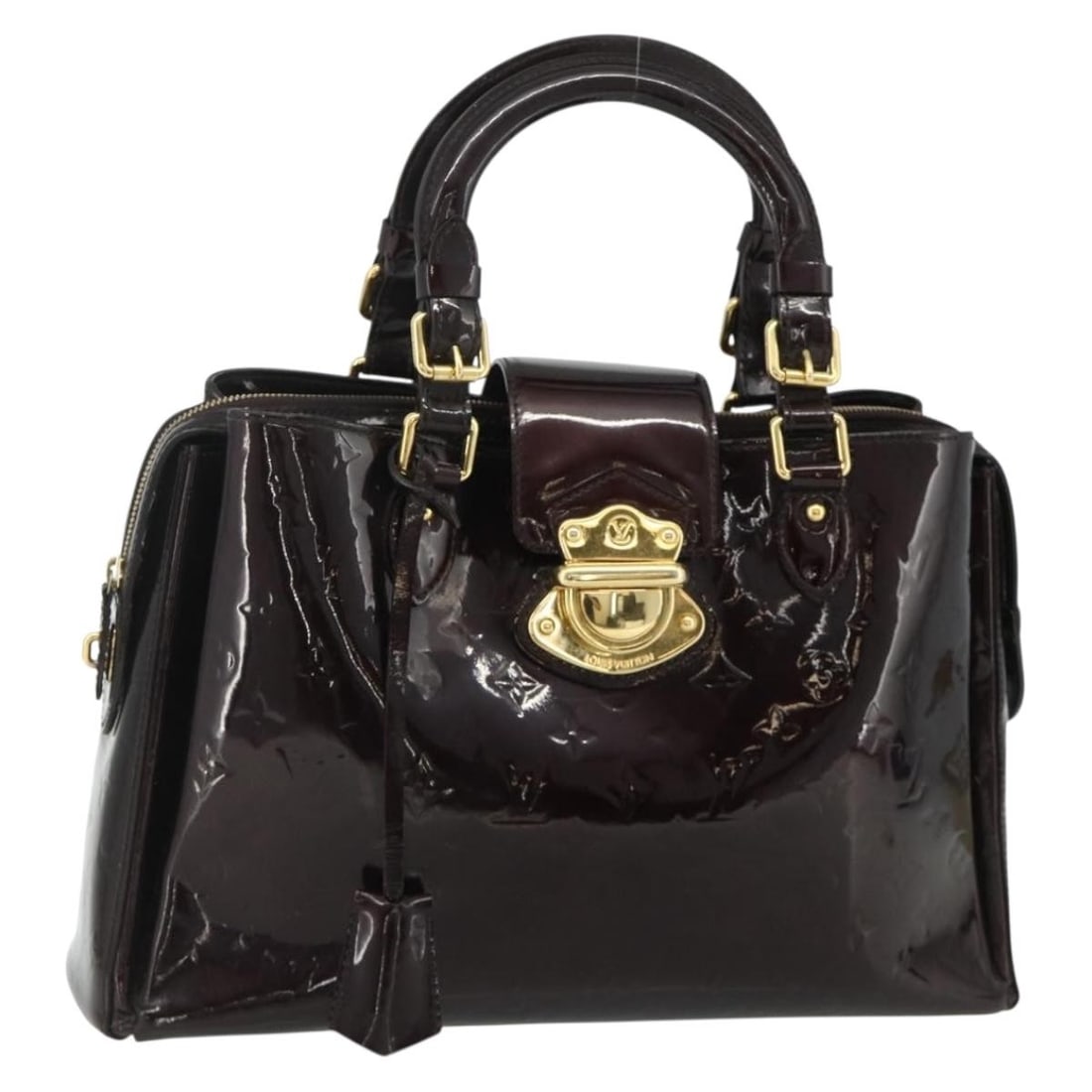 Louis Vuitton M91390 Melrose Avenue Vernis Handbag Rouge Favist Patent Leather (1 of 18)