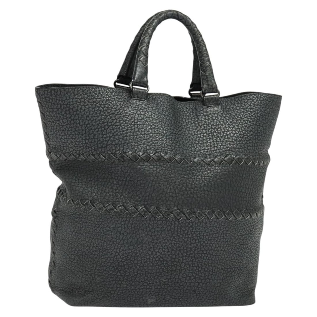 Gray Leather Tote Bag BOTTEGA VENETA 222336 Made in Italy: Gray Leather Tote Bag BOTTEGA VENETA 222336 Made in Italy Gray leather tote bag from the 222336 line, made in Italy. This women's bag has a structured everyday tote silhouette and is offered in heavil