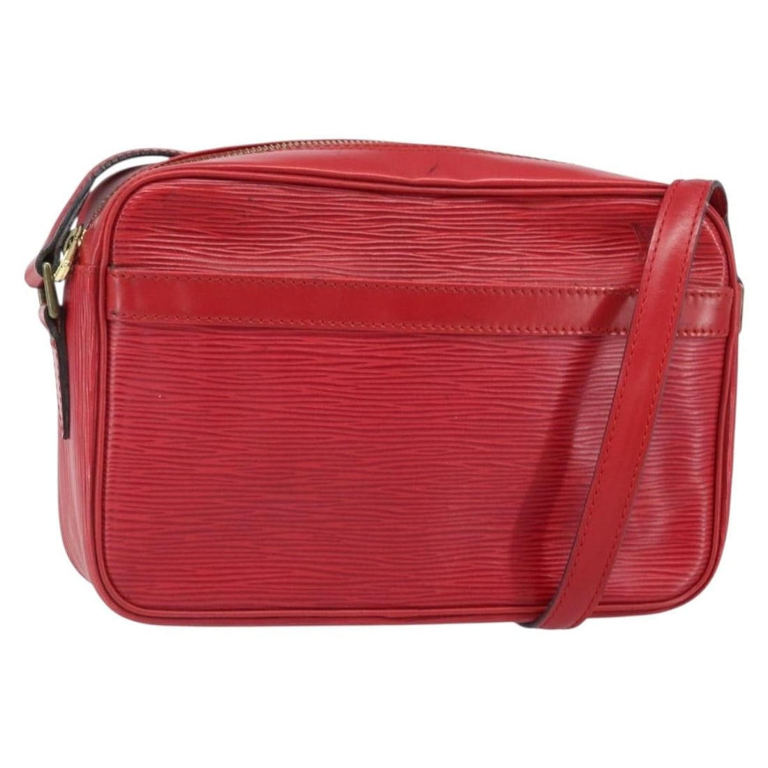 Red Epi Leather Trocadero 23 Shoulder Bag by Louis Vuitton M52307: Red Epi Leather Trocadero 23 Shoulder Bag by Louis Vuitton M52307 This Louis Vuitton Epi Trocadero 23 shoulder bag features durable red Epi leather with a structured silhouette and adjustable shoulder