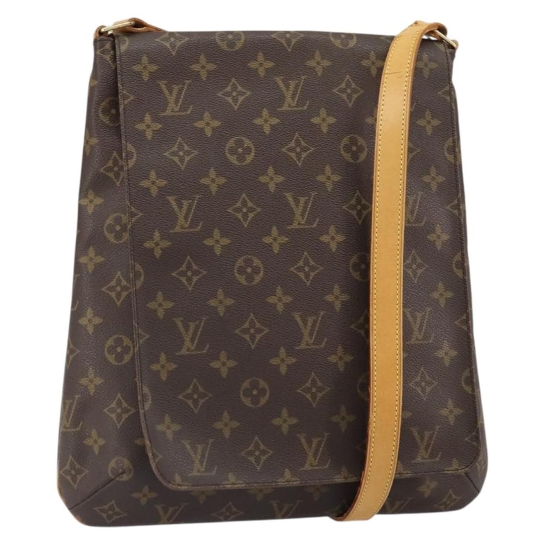 Louis Vuitton M51256 Musette Monogram Canvas Shoulder Bag France: Louis Vuitton M51256 Musette Monogram Canvas Shoulder Bag France Louis Vuitton Monogram Musette Shoulder Bag, made in France from monogram canvas in the Monogram colorway. This women's shoulder bag fe