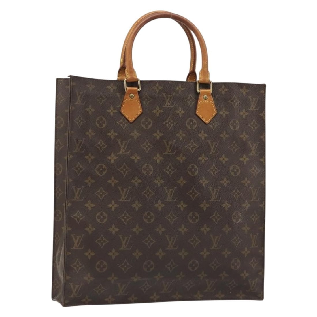 Louis Vuitton M51140 Sac Plat Monogram Canvas Tote Bag: Louis Vuitton M51140 Sac Plat Monogram Canvas Tote Bag Louis Vuitton Sac Plat handbag in Monogram canvas, model M51140, made in France. This women's handbag is sold as photographed and does not includ