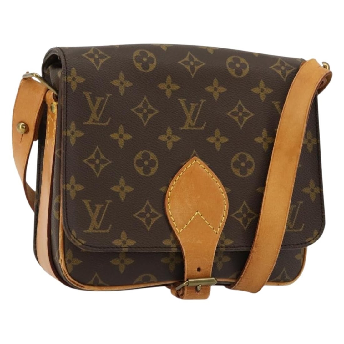 Louis Vuitton Cartouchiere MM Monogram Canvas Shoulder Bag M51253: Louis Vuitton Cartouchiere MM Monogram Canvas Shoulder Bag M51253 Louis Vuitton Cartouchiere MM shoulder bag in Monogram canvas, made in France. This women's bag is offered as the item only; box and d