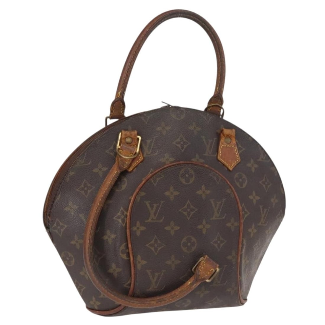 Louis Vuitton Ellipse PM Monogram Canvas Handbag M51127 France: Louis Vuitton Ellipse PM Monogram Canvas Handbag M51127 France This Louis Vuitton Ellipse PM handbag features the brand's signature monogram canvas and is crafted in France. The bag showcases a rounde