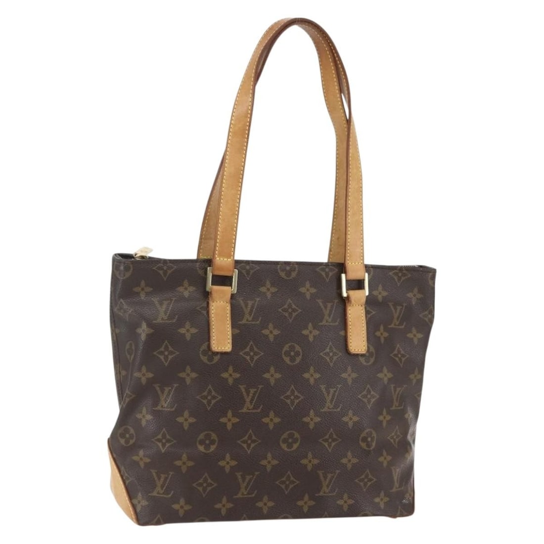 Louis Vuitton M51148 Cabas Piano Monogram Canvas Tote: Louis Vuitton M51148 Cabas Piano Monogram Canvas Tote Louis Vuitton Monogram Cabas Piano Tote Bag, style no. M51148, made in France. It is crafted in Monogram Canvas and features a tote bag style with