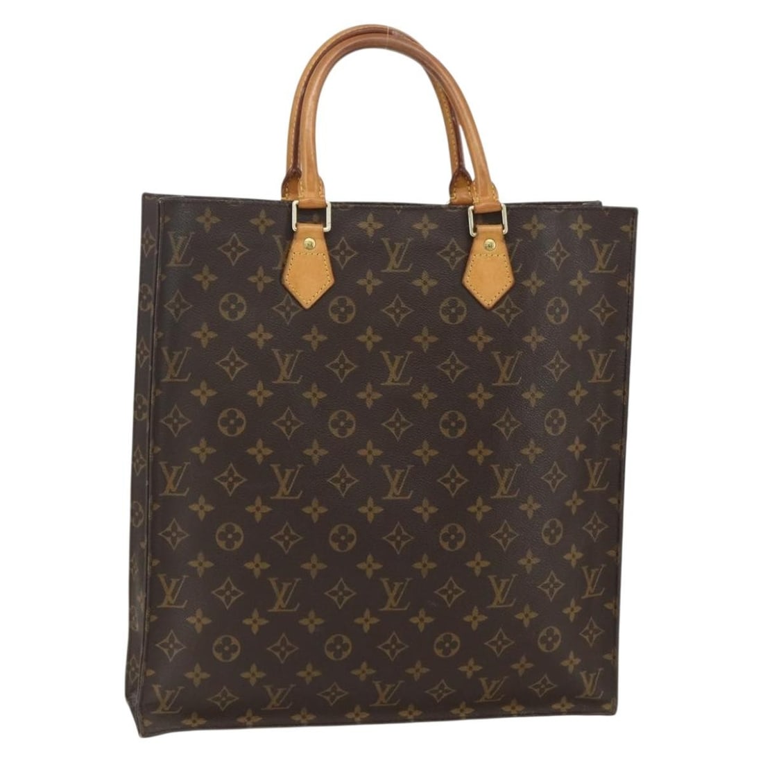 Louis Vuitton M51140 Sac Plat Monogram Canvas Handbag France: Louis Vuitton M51140 Sac Plat Monogram Canvas Handbag France Louis Vuitton Sac Plat handbag in Monogram canvas, made in France. This women's bag is offered as the photographed item only and does not i