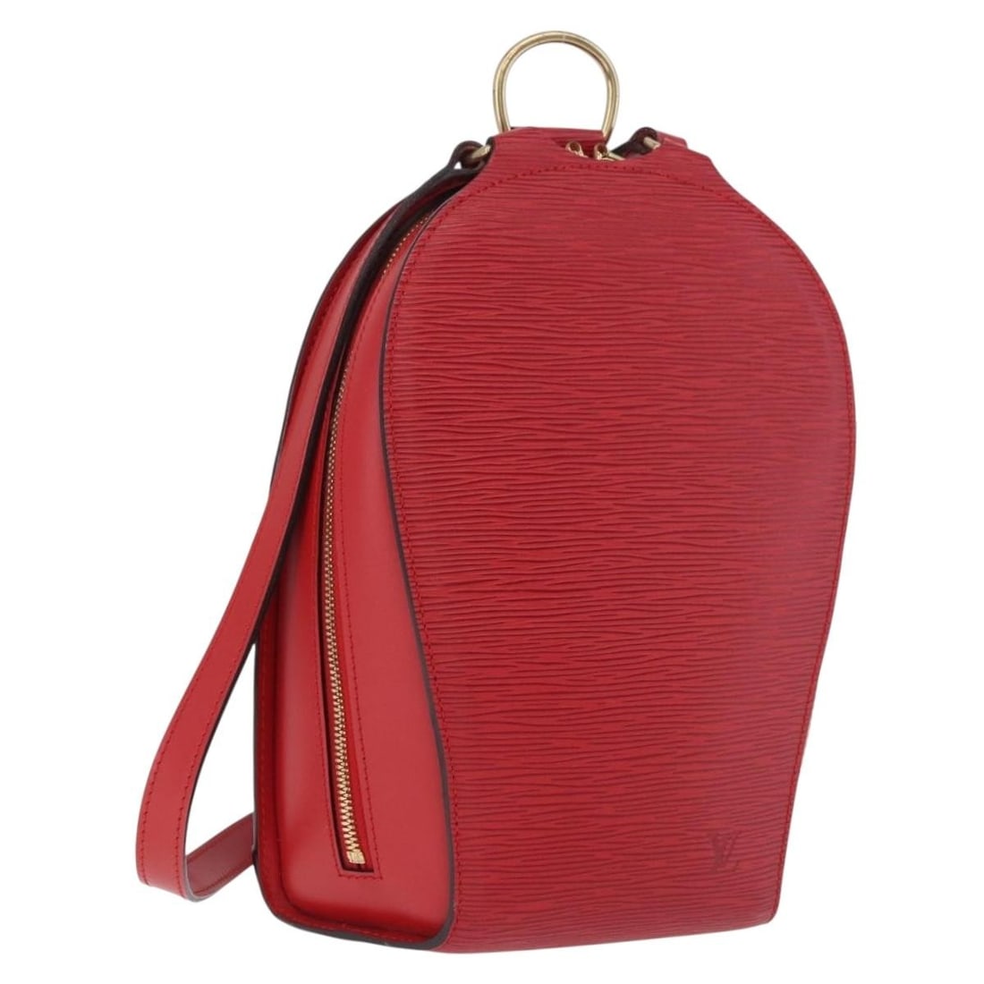 Louis Vuitton M52237 Mabillon Epi Leather Backpack Castilian Red: Louis Vuitton M52237 Mabillon Epi Leather Backpack Castilian Red Louis Vuitton Mabillon backpack in Castilian Red Epi leather. This women's backpack was made in France and includes a dust bag. Conditi