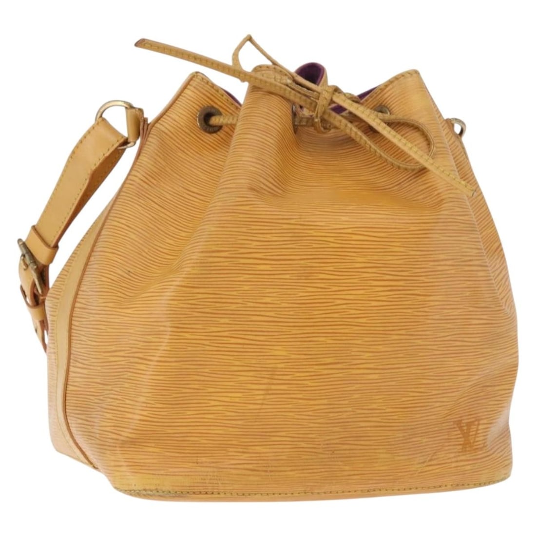 Louis Vuitton M44109 Petit Noe Yellow Epi Leather Shoulder Bag: Louis Vuitton M44109 Petit Noe Yellow Epi Leather Shoulder Bag Louis Vuitton Epi Petit Noe shoulder bag in yellow Epi leather, made in France. This item is identified by product no. M44109 and serial 