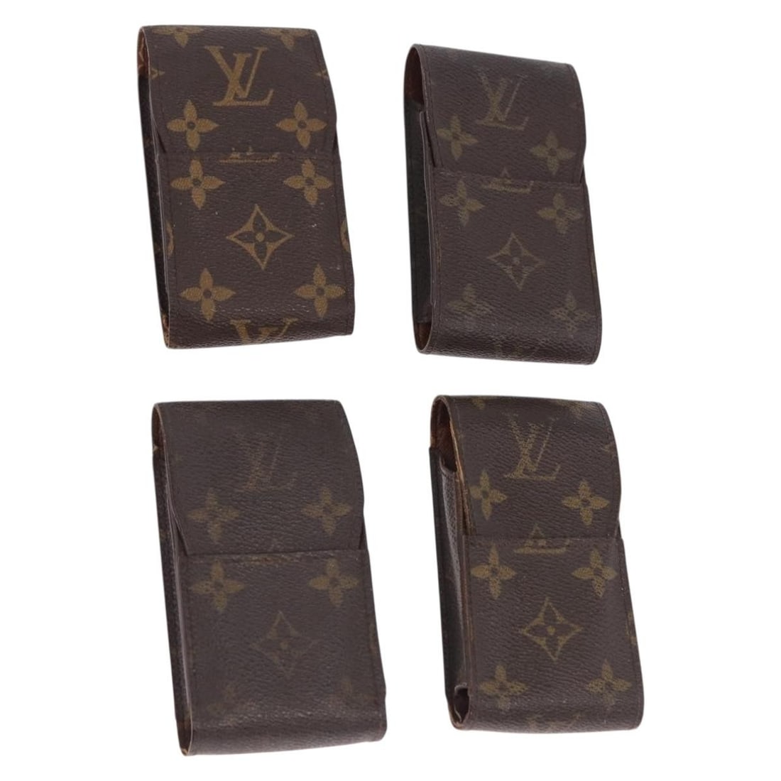 Set of 4 Louis Vuitton Monogram Canvas Cigarette Cases France: Set of 4 Louis Vuitton Monogram Canvas Cigarette Cases France Louis Vuitton Monogram Etui Cigarette Case set in Monogram Canvas, made in France. This special bundle offer is listed as a cigarette case