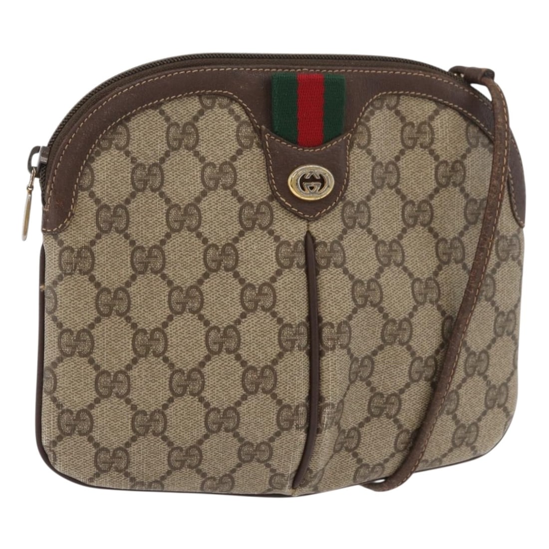 Gucci Sherry Line GG Supreme beige PVC shoulder bag 904 02 047: Gucci Sherry Line GG Supreme beige PVC shoulder bag 904 02 047 This is a Gucci GG Supreme Web Sherry Line shoulder bag crafted from beige PVC leather and GG canvas. Designed for women, the bag feature