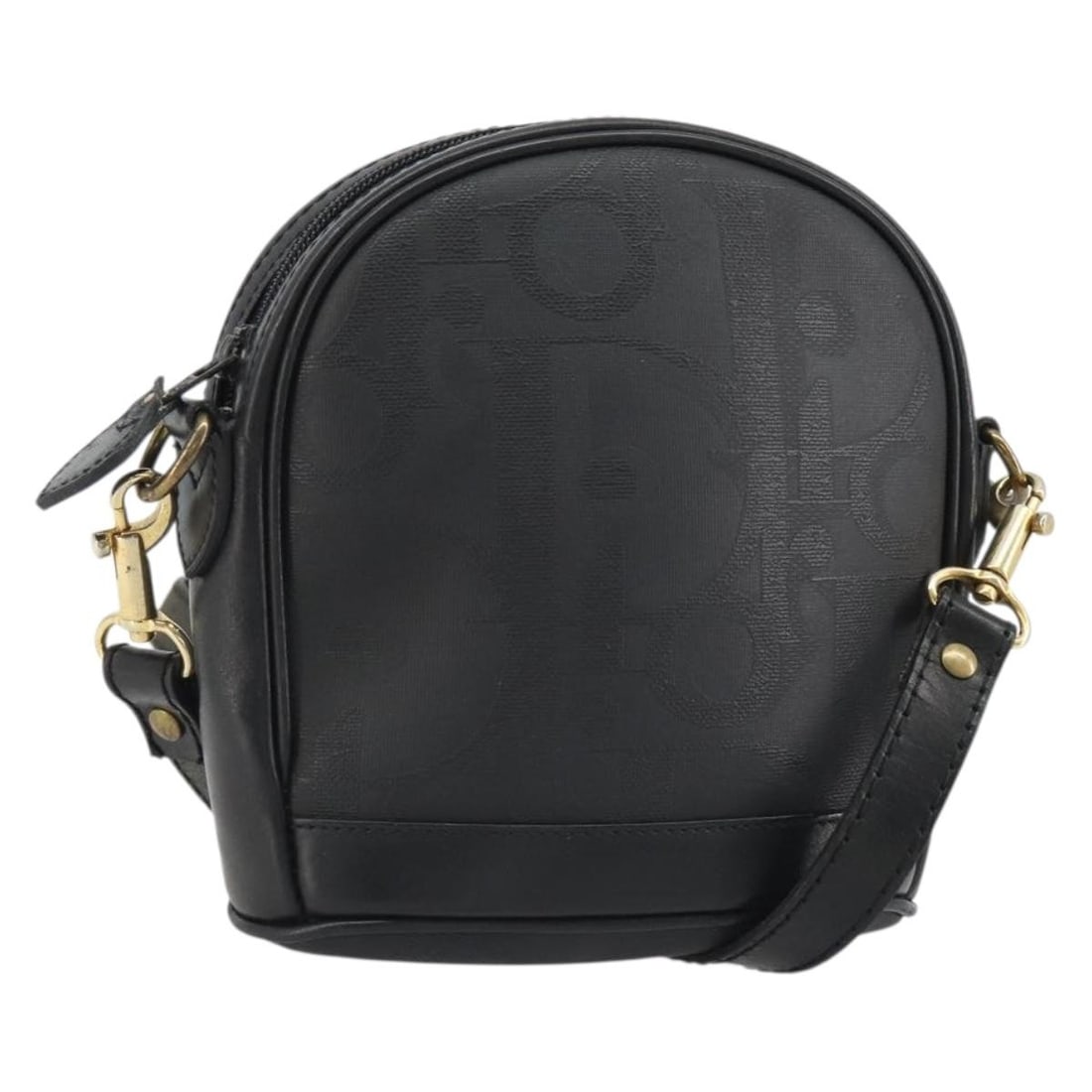 Christian Dior black Trotter canvas shoulder bag gold tone: Christian Dior black Trotter canvas shoulder bag gold tone Christian Dior shoulder bag in black and gold Trotter canvas, made in France. Designed for women, it measures approximately 17 cm x 17 cm x 7