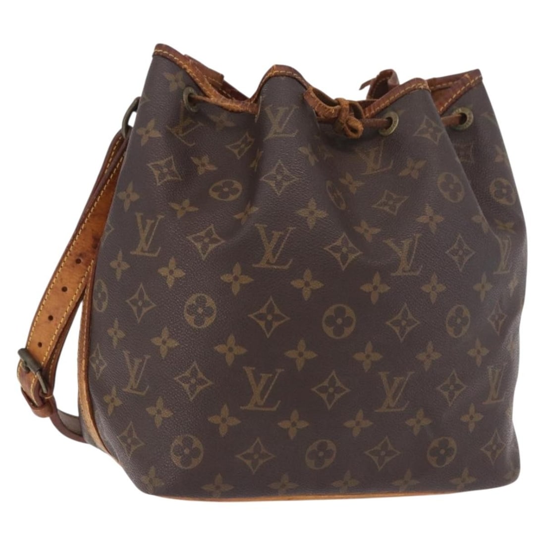 Louis Vuitton M42226 Petit Noe Monogram Canvas Shoulder Bag: Louis Vuitton M42226 Petit Noe Monogram Canvas Shoulder Bag Louis Vuitton Petit Noe shoulder bag in Monogram Canvas, made in France. This women's bag features the classic Monogram colorway and comes w