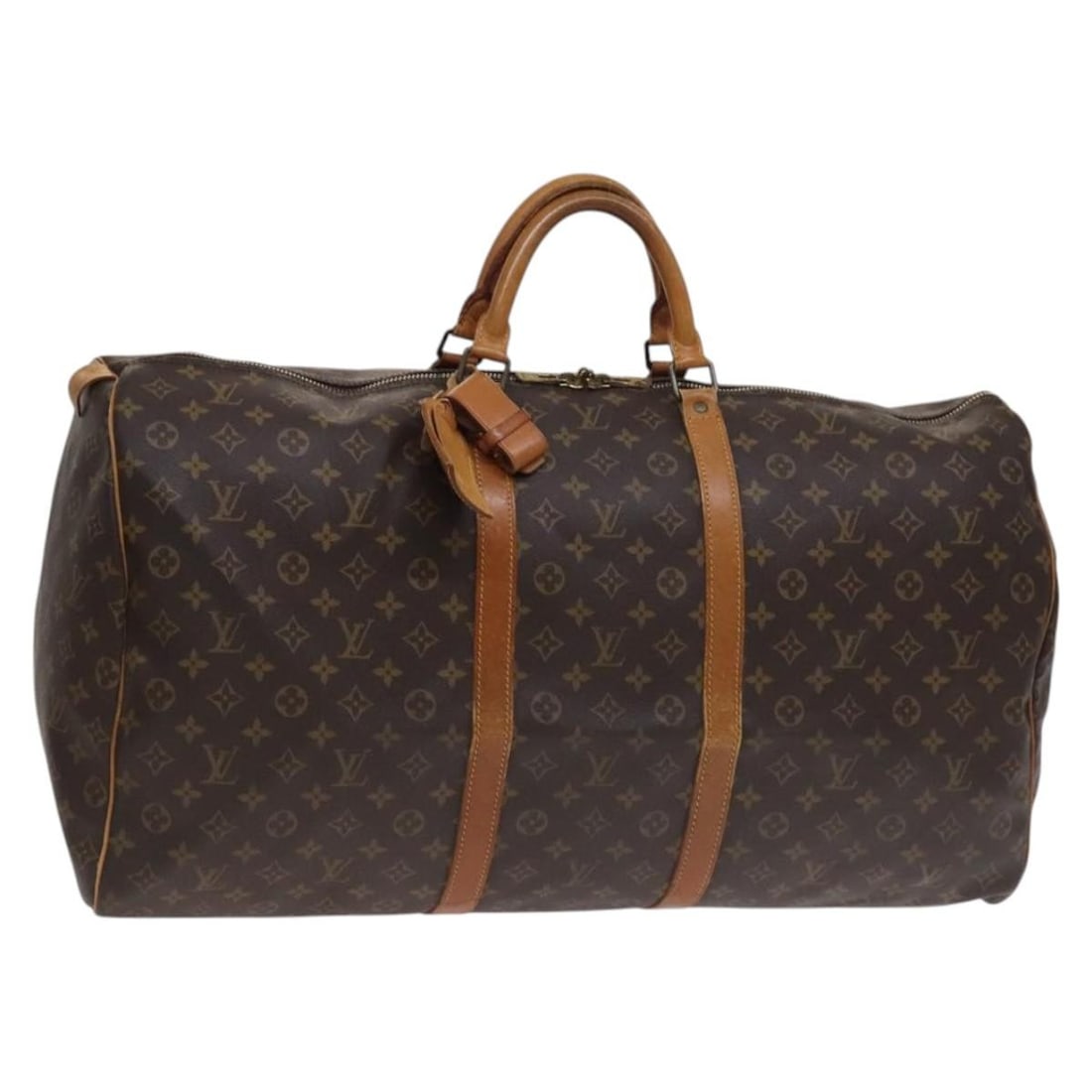 Louis Vuitton M41422 Keepall 60 Monogram Canvas Boston Bag: Louis Vuitton M41422 Keepall 60 Monogram Canvas Boston Bag Louis Vuitton Monogram Keepall 60 Boston Bag in Monogram Canvas, made in France. This women's Boston bag measures approximately 60 cm W x 30 