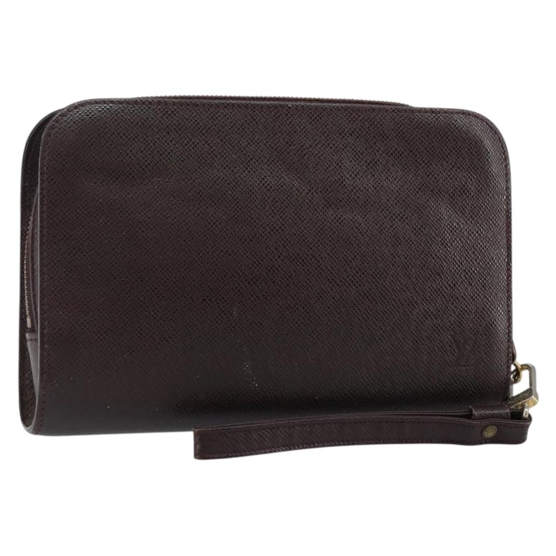 LOUIS VUITTON Taiga Baikal Clutch Bag Acajou M30186 Made in France: LOUIS VUITTON Taiga Baikal Clutch Bag Acajou M30186 Made in France This LOUIS VUITTON Taiga Baikal Clutch Bag in Acajou is a stylish accessory designed for elegance and practicality. Crafted from prem
