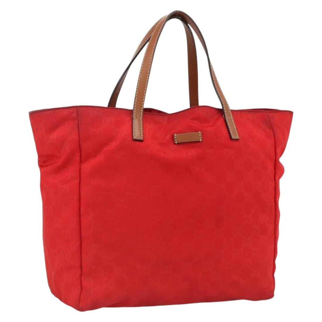 Gucci 282439 Gold Red GG Canvas and Nylon Women's Tote Handbag: Gucci 282439 Gold Red GG Canvas and Nylon Women's Tote Handbag This is a Gucci GG Canvas tote bag featuring a combination of nylon and GG canvas material in gold and red. Designed for women, the bag i