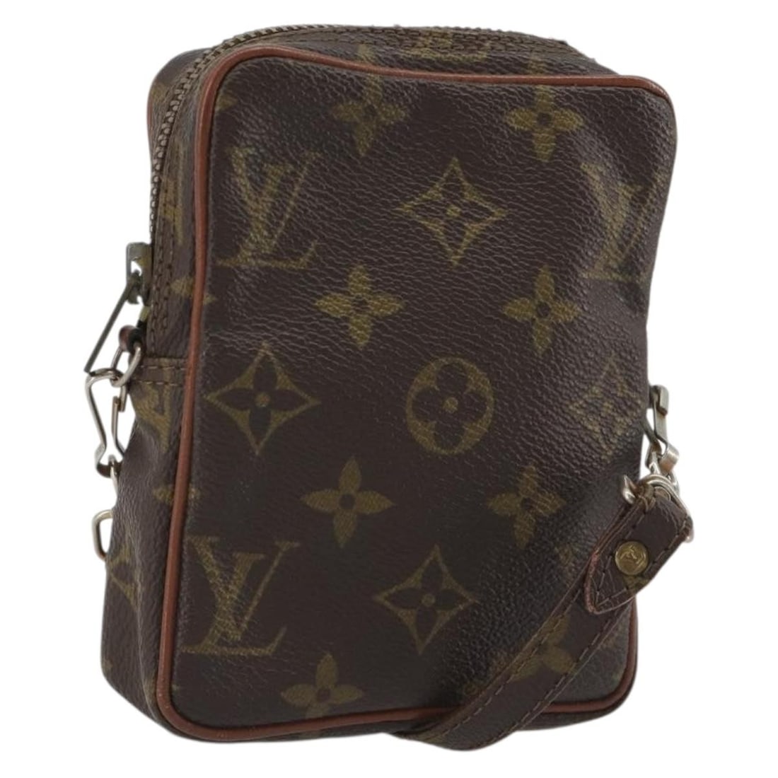 Louis Vuitton Mini Danube Monogram Canvas Shoulder Bag France: Louis Vuitton Mini Danube Monogram Canvas Shoulder Bag France Louis Vuitton Monogram Mini Danube shoulder bag in Monogram Canvas, made in France. This pre-owned bag has a shoulder strap drop of approx