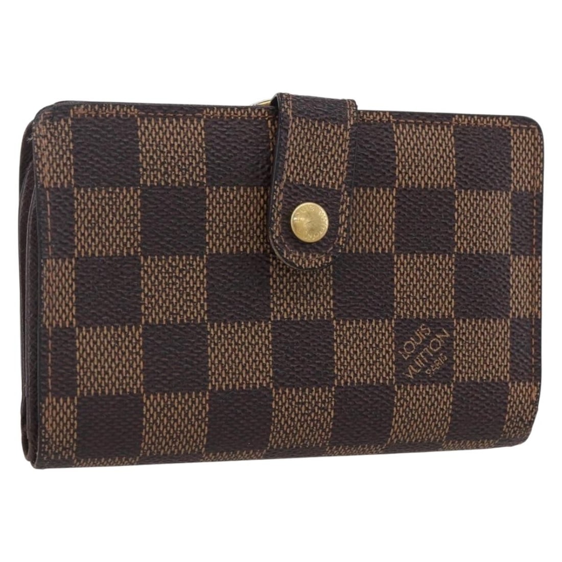 LOUIS VUITTON Damier Ebene Bifold Wallet N61674 Auth France: LOUIS VUITTON Damier Ebene Bifold Wallet N61674 Auth France This authentic Louis Vuitton Damier Ebene Portefeuille Viennois wallet combines luxury and practicality. Crafted in France from durable Dami