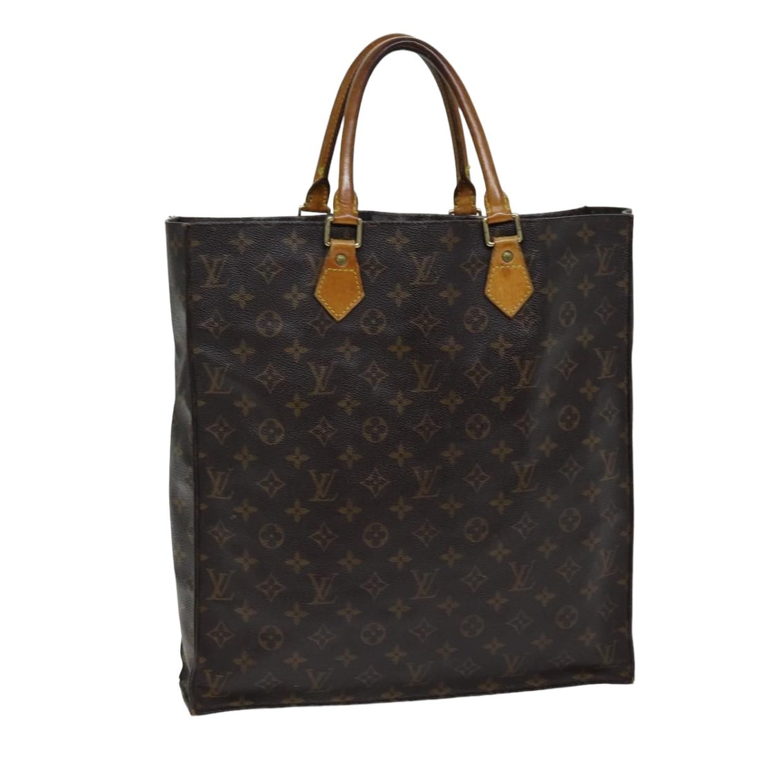 Louis Vuitton M51140 Sac Plat Monogram Canvas Handbag: Louis Vuitton M51140 Sac Plat Monogram Canvas Handbag Louis Vuitton Monogram Sac Plat hand bag in Monogram Canvas, made in France. The bag measures approximately W36 cm x H38 cm x D9 cm (W14.2 x H15.0