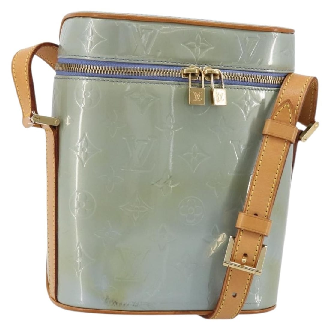 Louis Vuitton M91258 Sullivan Vertical Vernis Shoulder Bag Lavande (1 of 18)