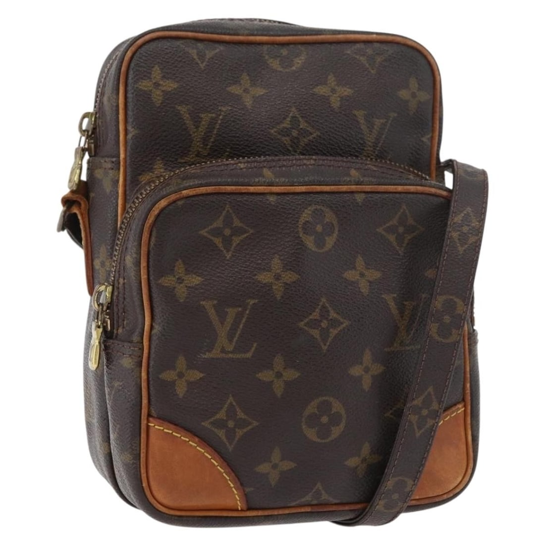 Louis Vuitton M45236 Amazon Monogram Canvas Shoulder Bag: Louis Vuitton M45236 Amazon Monogram Canvas Shoulder Bag Louis Vuitton Monogram Amazon shoulder bag in monogram canvas, made in France. This women's shoulder bag is offered without the original box or