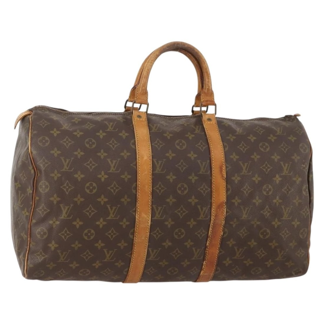 Louis Vuitton M41426 Keepall 50 Monogram Canvas Boston Bag: Louis Vuitton M41426 Keepall 50 Monogram Canvas Boston Bag A Louis Vuitton Monogram Keepall 50 Boston Bag in Monogram Canvas, made in France. This bag is identified by product number M41426 and comes 
