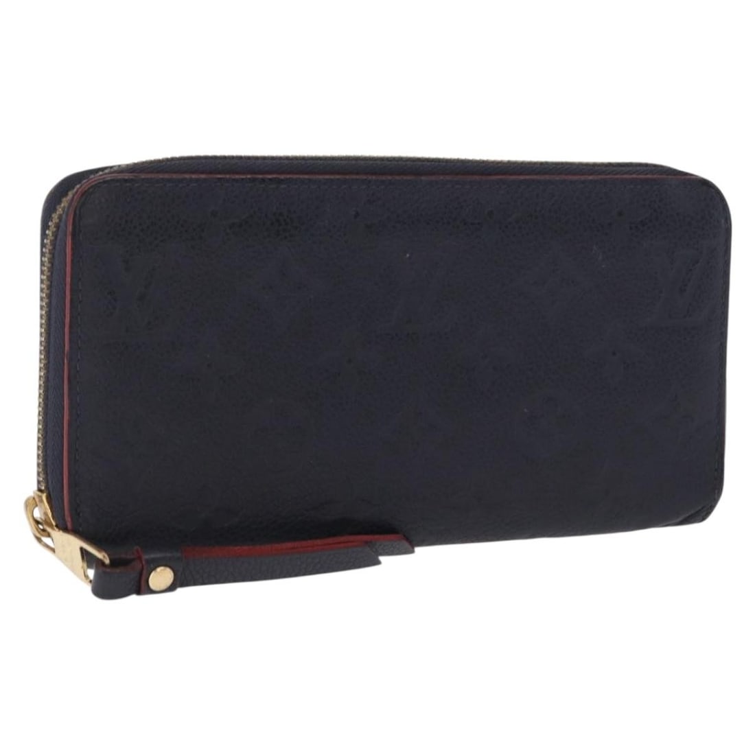 Louis Vuitton Monogram Empreinte Long Zippy Wallet Navy Marine Rouge M62121: Louis Vuitton Monogram Empreinte Long Zippy Wallet Navy Marine Rouge M62121 This is a Louis Vuitton long wallet crafted from Monogram Empreinte leather in Navy/Marine Rouge. The wallet features a spac