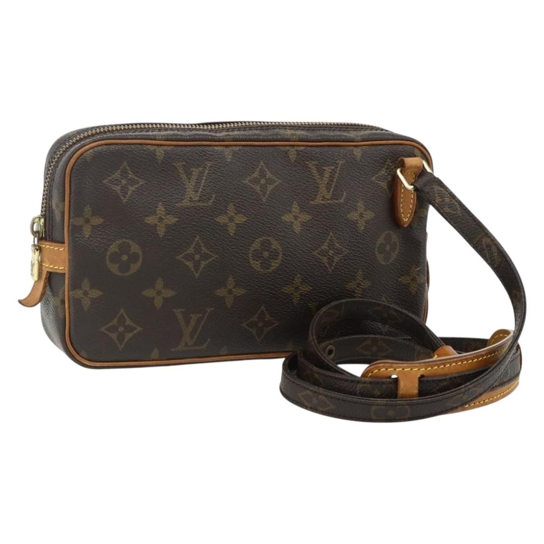 Louis Vuitton Marly Bandouliere Monogram Canvas Shoulder Bag M51828: Louis Vuitton Marly Bandouliere Monogram Canvas Shoulder Bag M51828 This is a Louis Vuitton Monogram Marly Bandouliere shoulder bag, model M51828, crafted from signature monogram canvas. The bag featu