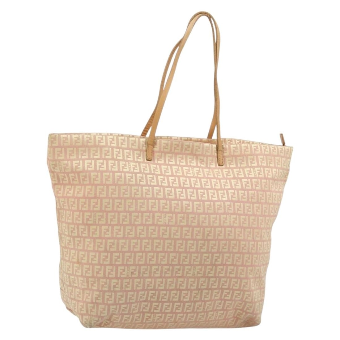 Fendi Pink Gold Zucchino Canvas Tote Bag Italy: Fendi Pink Gold Zucchino Canvas Tote Bag Italy This FENDI Zucchino Canvas Tote Bag features a pink and gold exterior and is crafted from signature Zucchino canvas. Designed for women, the tote has a r