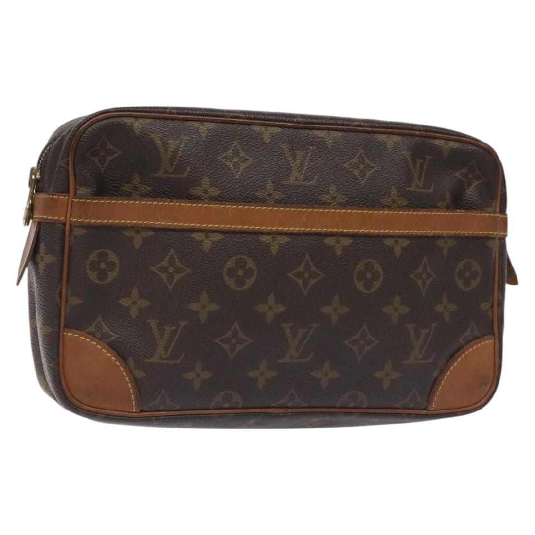 Louis Vuitton Compiegne 28 Monogram Canvas Clutch M51845: Louis Vuitton Compiegne 28 Monogram Canvas Clutch M51845 This Louis Vuitton Compiegne 28 clutch bag features the iconic Monogram canvas exterior and is designed for women. Made in France, it offers a 