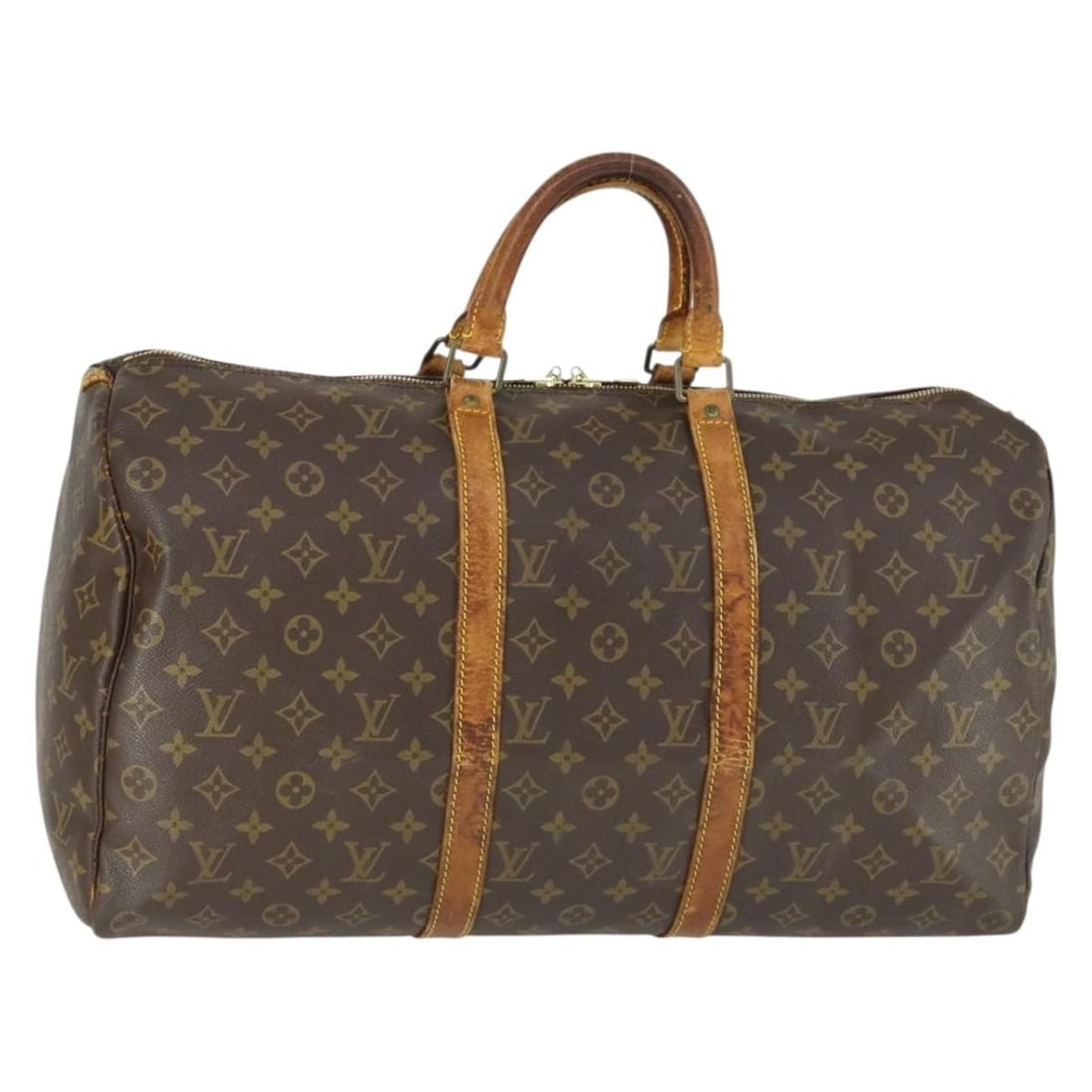 Keepall 50 Monogram Canvas Boston Bag by Louis Vuitton M41426: Keepall 50 Monogram Canvas Boston Bag by Louis Vuitton M41426 This Louis Vuitton Monogram Keepall 50 Boston Bag features the signature Monogram Canvas exterior and classic Boston bag style. Made in Fr