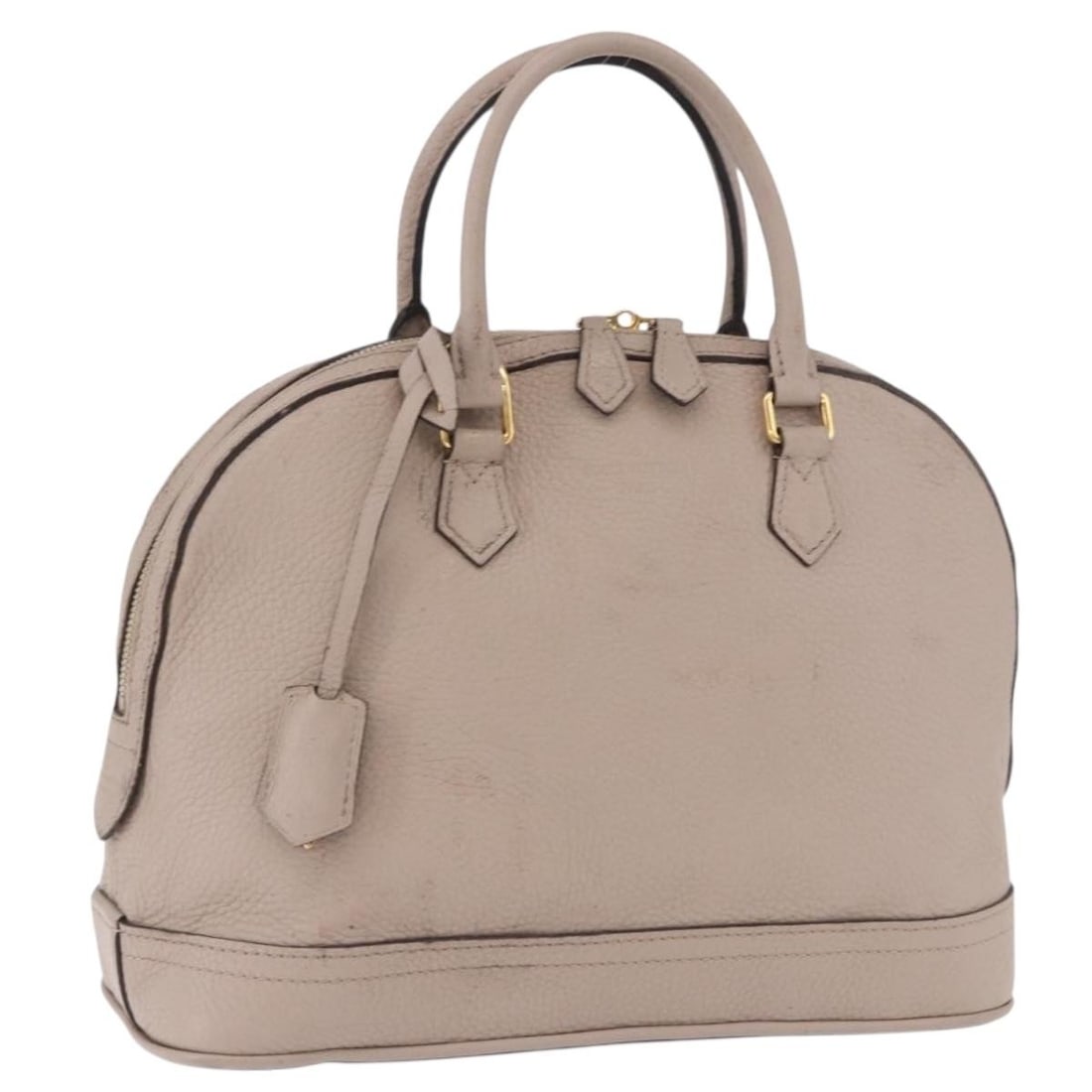Louis Vuitton M48892 Parnasea Alma PM Leather Handbag Galet: Louis Vuitton M48892 Parnasea Alma PM Leather Handbag Galet Louis Vuitton Parnasea Alma PM handbag in Galet leather, made in France. It comes with a padlock, one key, and a clochette. The bag is in he