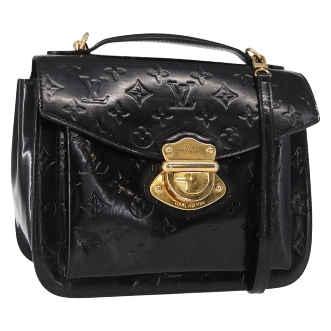 Louis Vuitton Mirada 2way patent leather handbag noir magnetic: Louis Vuitton Mirada 2way patent leather handbag noir magnetic Louis Vuitton Monogram Vernis Mirada 2-way handbag in Noir Manetic patent leather. This women's handbag includes a shoulder strap and has