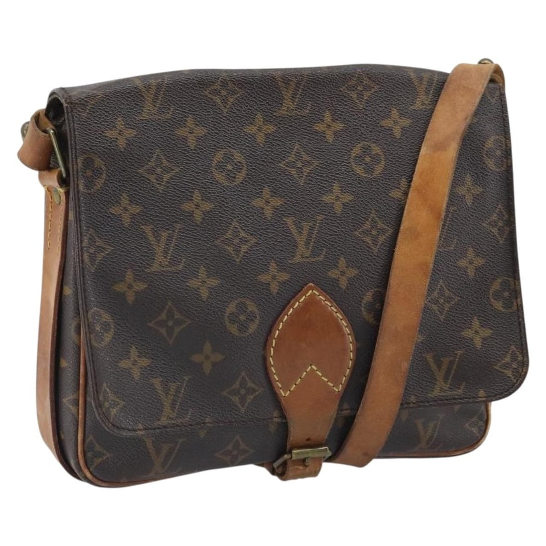 Louis Vuitton M51252 Cartouchiere GM Monogram Canvas Shoulder Bag: Louis Vuitton M51252 Cartouchiere GM Monogram Canvas Shoulder Bag Louis Vuitton Monogram Cartouchiere GM shoulder bag in Monogram Canvas, made in France. The bag features the M51252 style and comes in