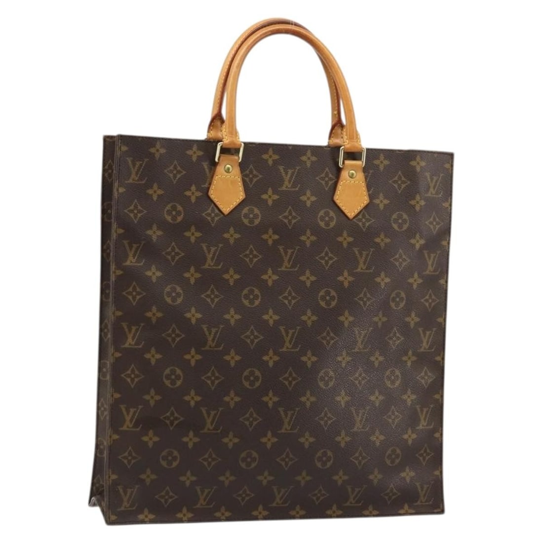 Louis Vuitton M51140 Sac Plat Monogram Canvas Tote Bag: Louis Vuitton M51140 Sac Plat Monogram Canvas Tote Bag Louis Vuitton Monogram Sac Plat hand bag, style M51140, made in France from Monogram Canvas. Designed for women, this bag features the classic Mo
