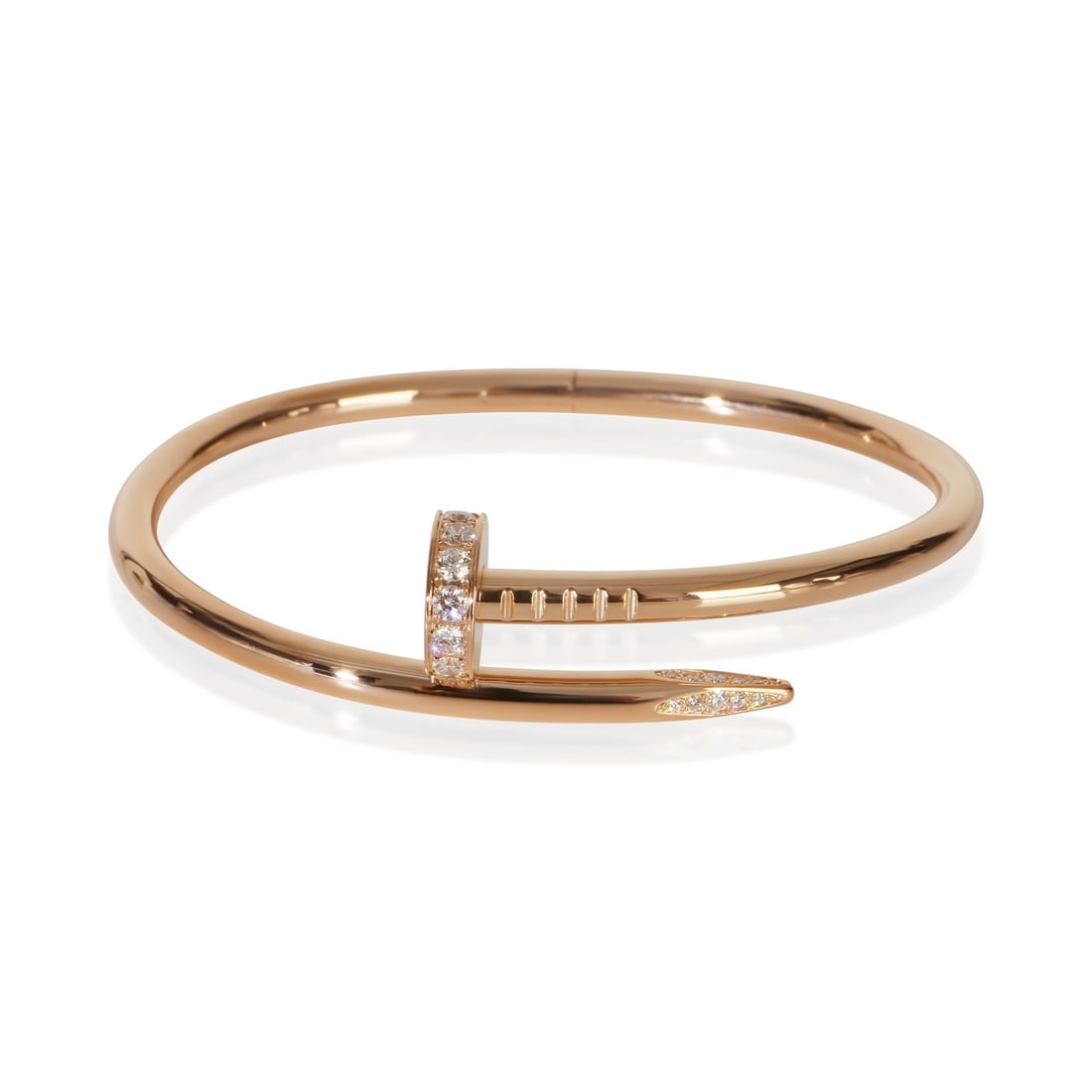 Cartier Juste Un Clou Rose Gold Diamond Bracelet 18k 0.58 ct (1 of 5)