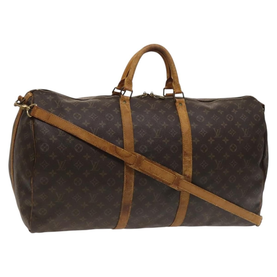 Louis Vuitton M41412 Keepall Bandouliere 60 Monogram Boston Bag: Louis Vuitton M41412 Keepall Bandouliere 60 Monogram Boston Bag Louis Vuitton Keepall Bandouliere 60 Boston bag in Monogram canvas. This travel bag includes a shoulder strap and is made in France. Con