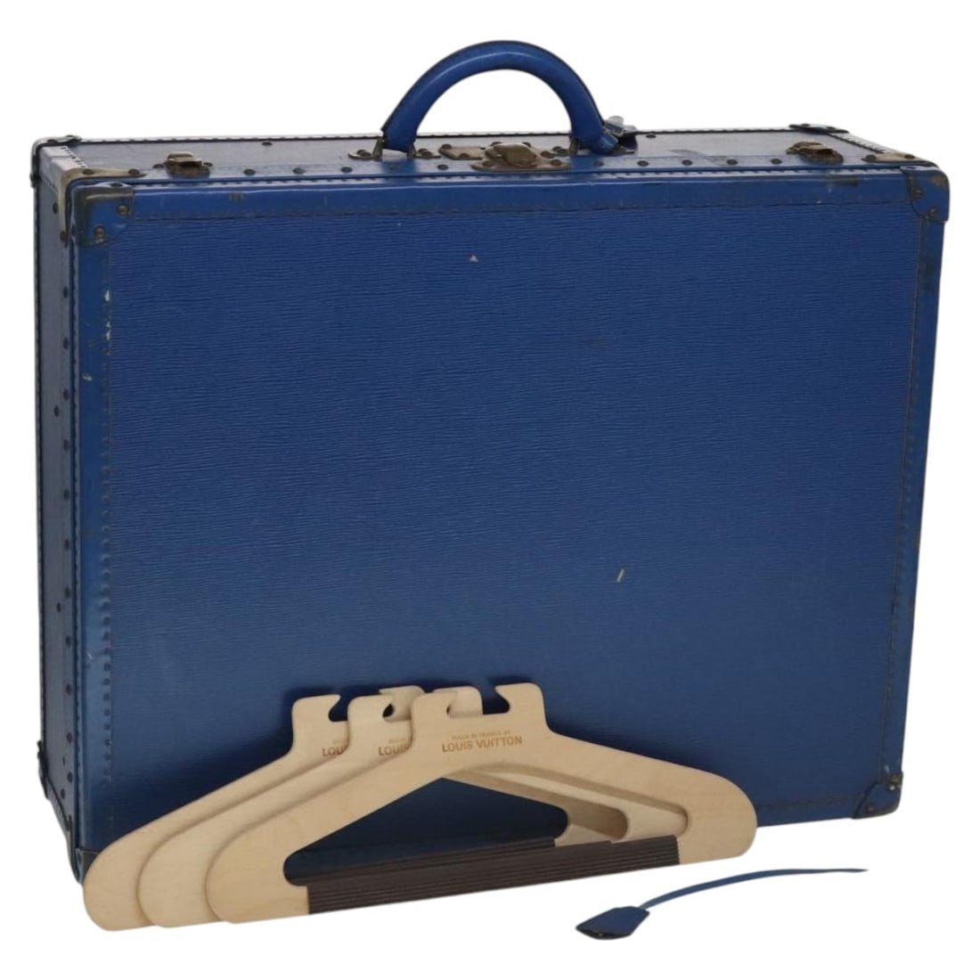 Louis Vuitton Alzer 65 Blue Epi Leather Trunk with Key Tag (1 of 18)