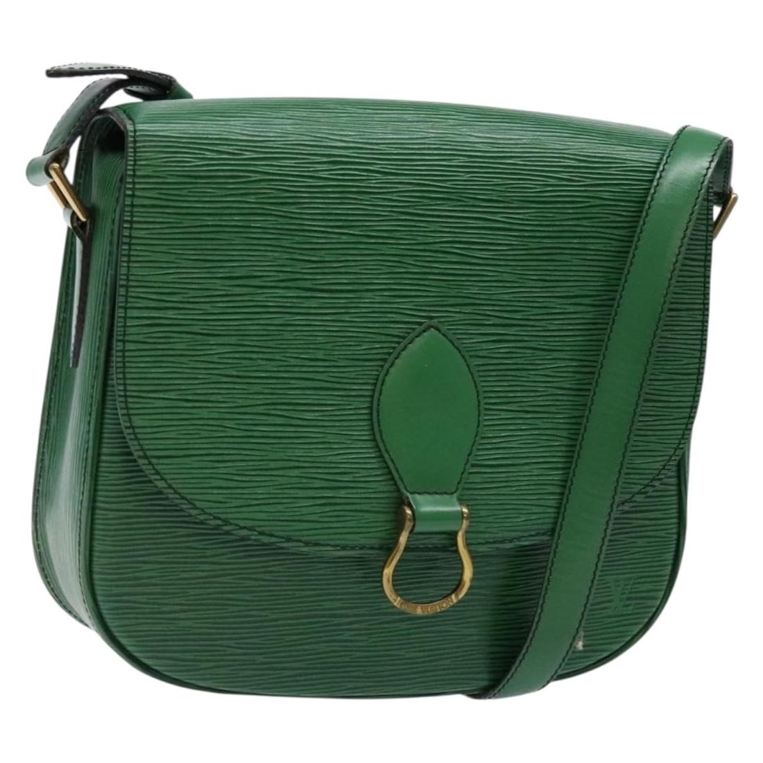 LOUIS VUITTON Epi Saint Cloud GM Green Shoulder Bag M52194: LOUIS VUITTON Epi Saint Cloud GM Green Shoulder Bag M52194 The LOUIS VUITTON Epi Saint Cloud GM Shoulder Bag is a stylish and functional accessory crafted in France. Made from durable Epi leather, thi