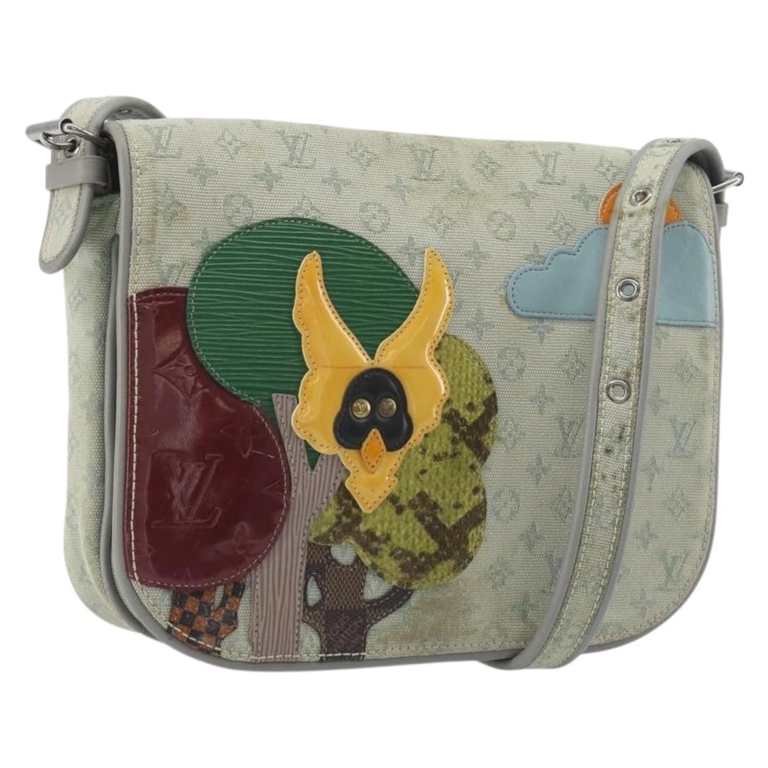 Louis Vuitton Conte de Fee Musette Gray Monogram Mini Canvas Shoulder Bag: Louis Vuitton Conte de Fee Musette Gray Monogram Mini Canvas Shoulder Bag A Louis Vuitton Monogram Mini Conte de Fee Musette shoulder bag in gray Monogram Mini Canvas. It is made in Spain and comes wi