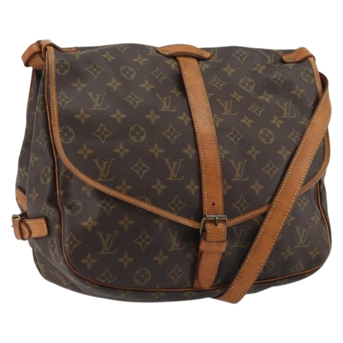 Louis Vuitton M42254 Saumur 35 Monogram Canvas Shoulder Bag: Louis Vuitton M42254 Saumur 35 Monogram Canvas Shoulder Bag Louis Vuitton Saumur 35 shoulder bag in Monogram Canvas, made in France. This women's bag is identified by product no. M42254 and comes with
