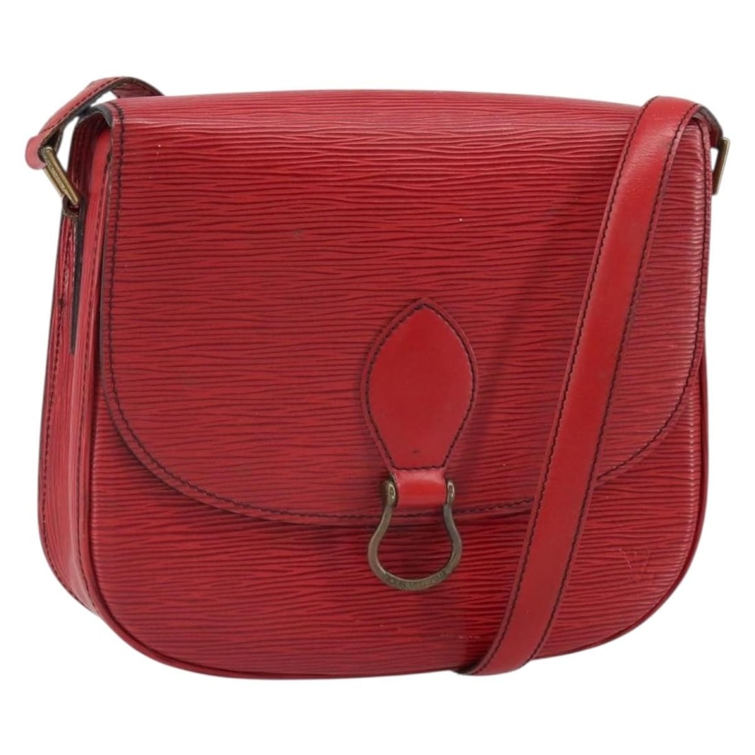 Louis Vuitton Saint Cloud GM Red Epi Leather Shoulder Bag M52197: Louis Vuitton Saint Cloud GM Red Epi Leather Shoulder Bag M52197 This is a Louis Vuitton Epi Saint Cloud GM shoulder bag in red Epi leather. Designed for women, this bag features a structured silhouet