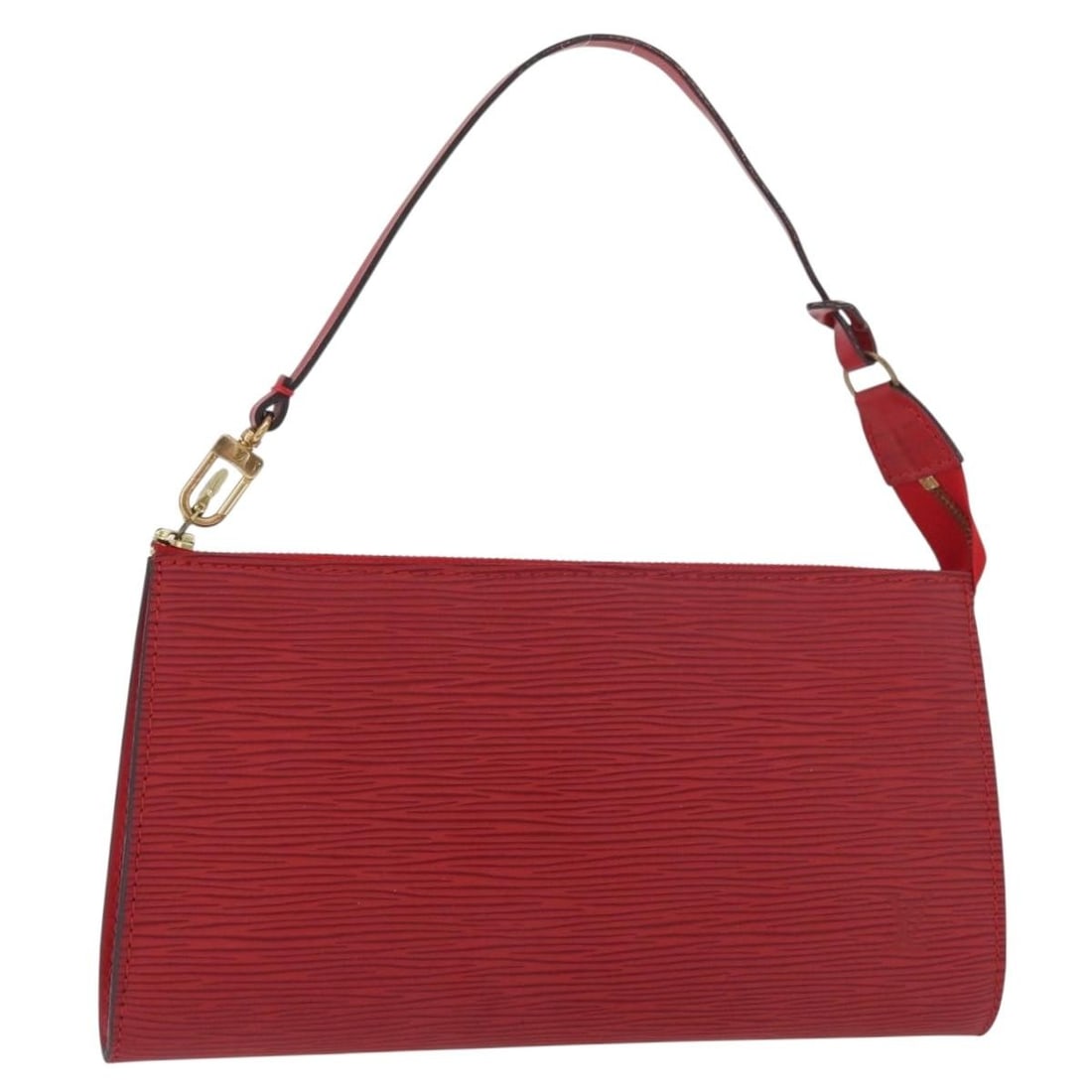 Louis Vuitton M52947 Epi Leather Pochette Accessoires Red Pouch: Louis Vuitton M52947 Epi Leather Pochette Accessoires Red Pouch Louis Vuitton Epi Pochette Accessoires pouch in red Epi leather, made in France. This women's pouch comes with a dust bag and features t