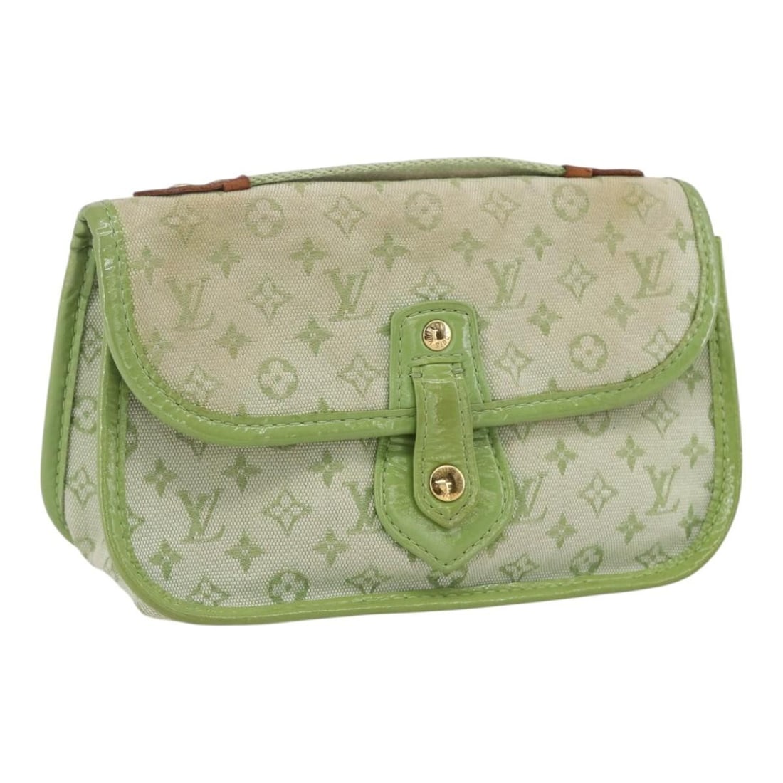 Louis Vuitton M92935 Trousse Marie Kate Monogram Mini Canvas Pouch Green (1 of 18)