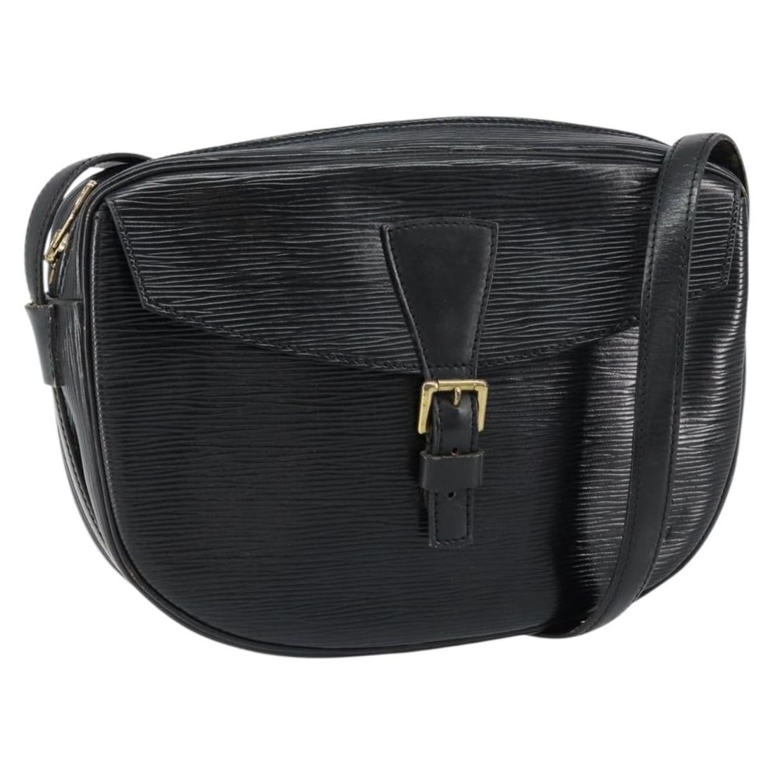 Louis Vuitton M52152 Jeune Fille MM Black Epi Leather Shoulder Bag: Louis Vuitton M52152 Jeune Fille MM Black Epi Leather Shoulder Bag Black Louis Vuitton Epi Jeune Fille MM shoulder bag in Epi leather, made in France. The bag measures approximately 25 cm x 18 cm x 5.