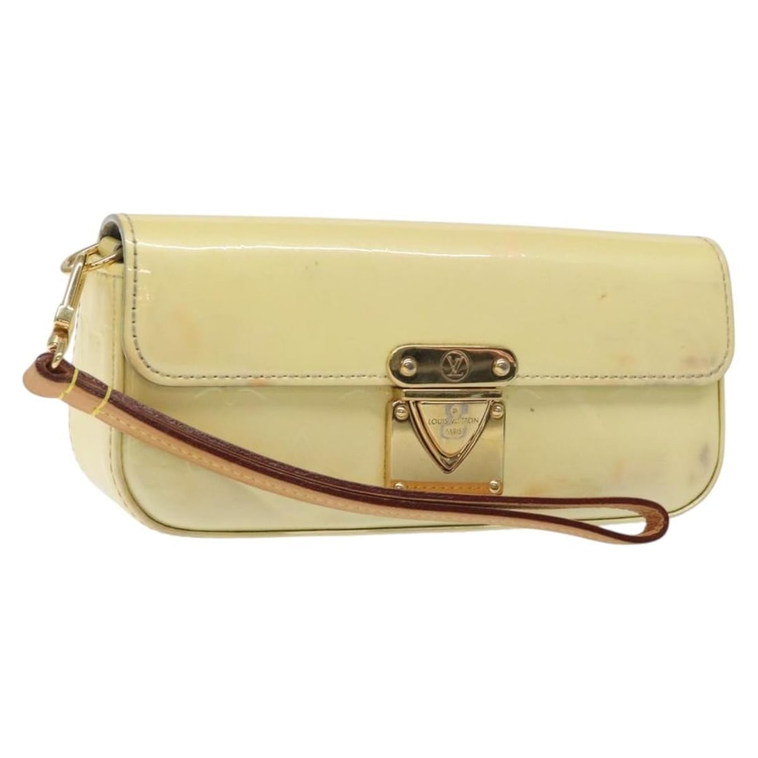 Louis Vuitton M91801 Vernis Patent Leather Glasses Case Perle (1 of 18)